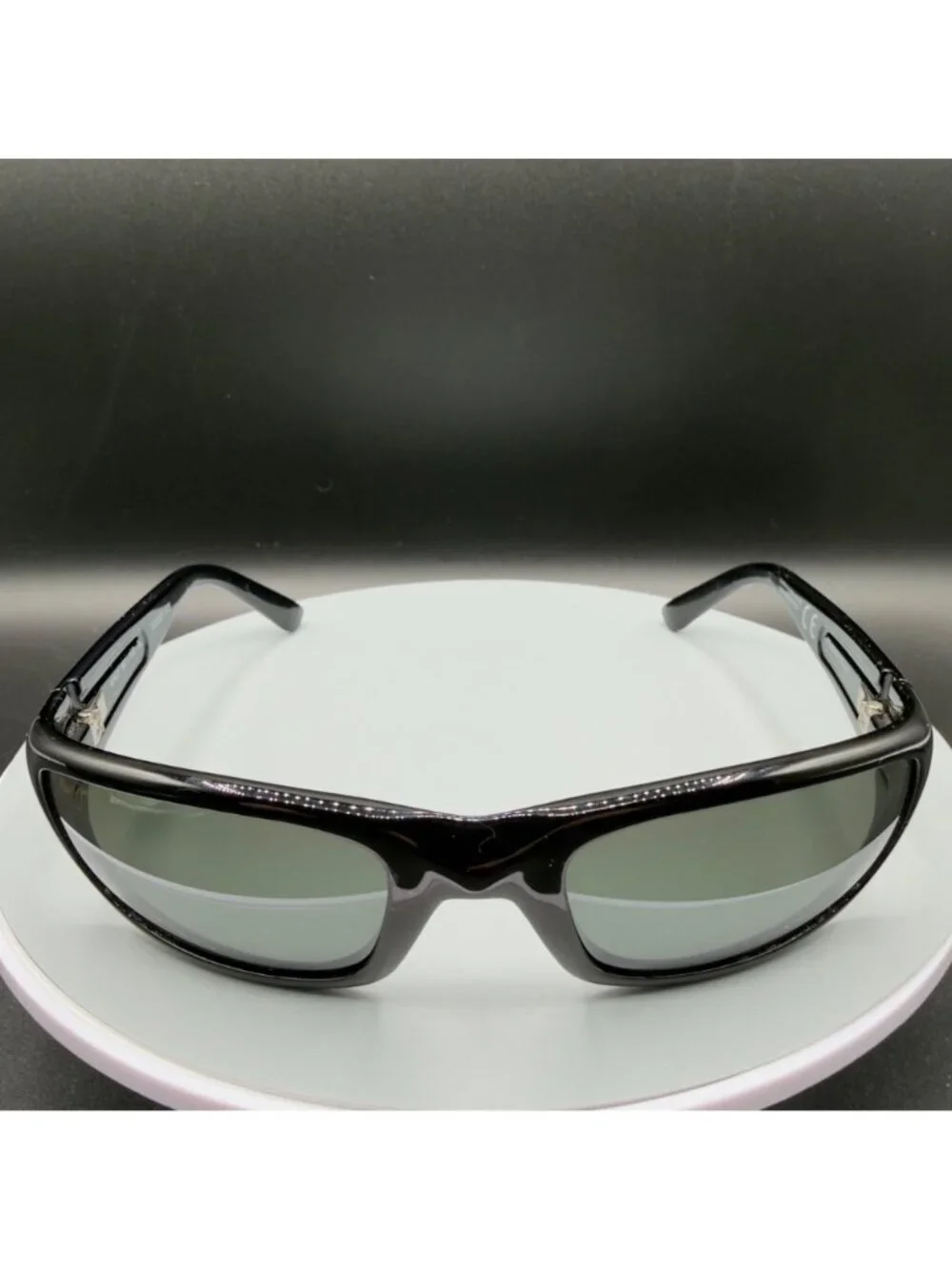 Maui Jim Stingray Sunglasses MJ 103-02 Gloss Black Grey Lenses 55 22 129